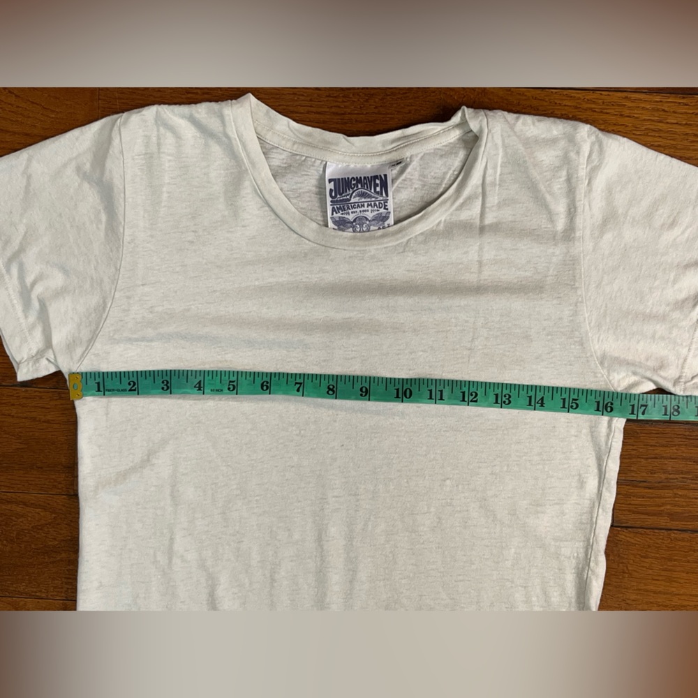 Jungmaven Hemp Organic Cotton Tee Natural Cream Women’s S Sustainable Minimalist - Picture 4 of 7